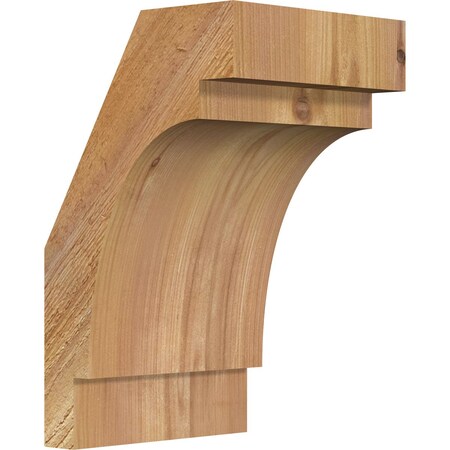 Ekena Millwork 6"W x 6"D x 10"H Merced Rough Sawn Knee Brace, Western Red Cedar BRC06X06X10MRC00RWR